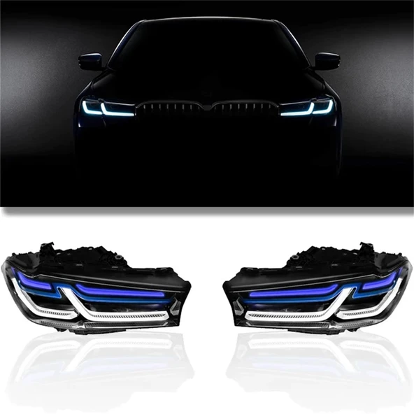 AUTOGP Bmw g30 ön far lambası ledli lci görünüm dönüşüm farı 2017 / 2020 ürün görseli 1