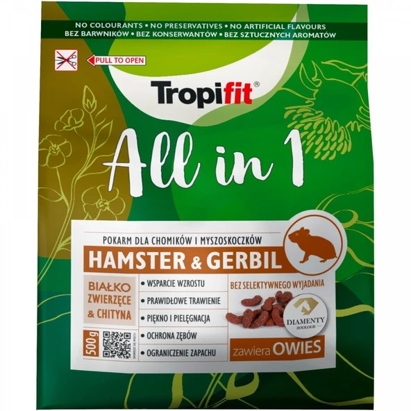 Tropıical- Tropıfit All In 1 Hamster & Gerbil 500Gr ürün görseli 1