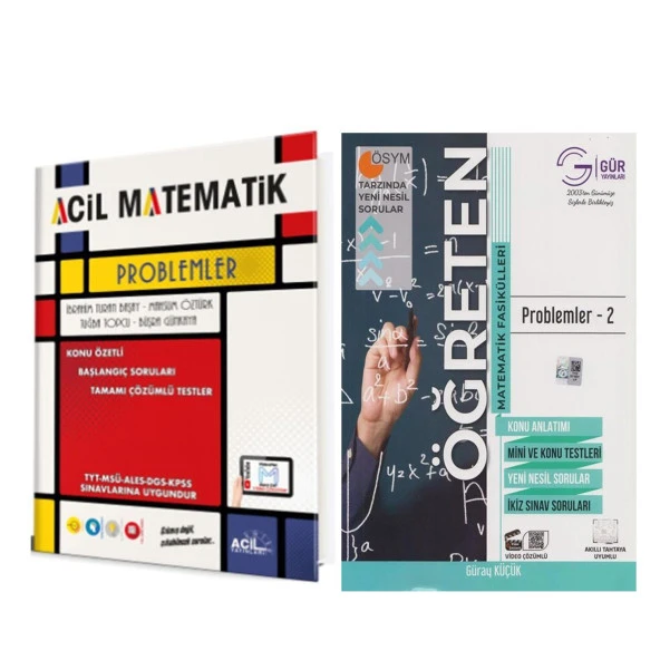 Acil Problemler ve Gür Yayınları Problemler 2 Seti 2 Kitap ürün görseli 1