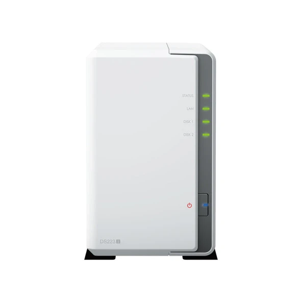 SYNOLOGY DS223J (2x22TB Desteği) RAID(0-1) NAS Depolama Ünitesi ürün görseli 1