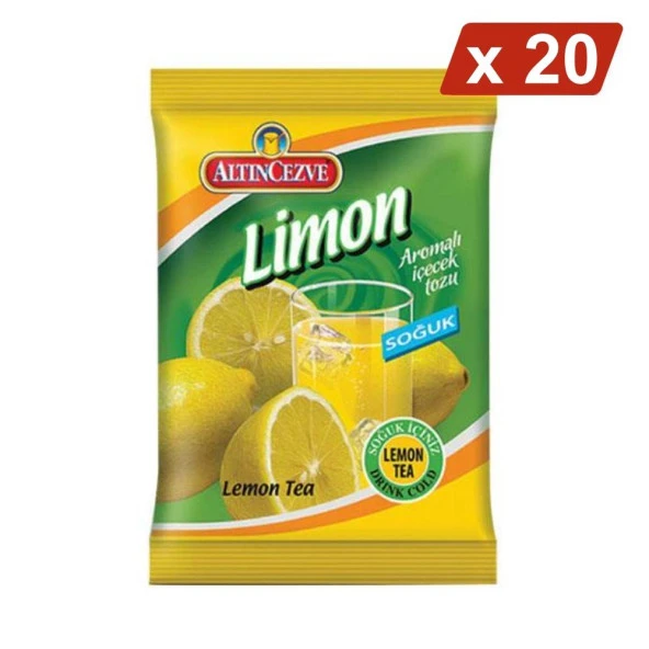Altıncezve Limon Aromalı İçecek Tozu - Soğuk 450 G - 20Lİ PAKET ürün görseli 1