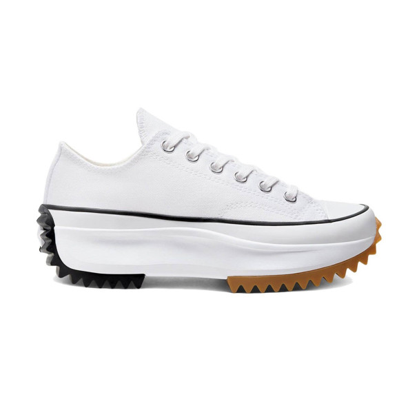 Converse Run Star Hike Canvas Kısa Platform Unisex Beyaz Sneaker Spor Ayakkabı 168817C-102 ürün görseli 1