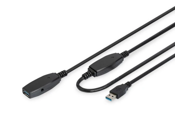 DIGITUS Digitus USB Uzatma Kablosu Siyah 20m - Resim 2