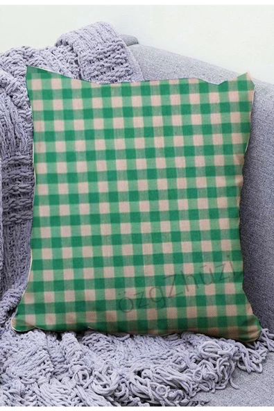 Ekose Kırlent Kılıfı 40x 40 Cm - Resim 5