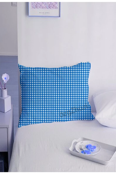 Ekose 50x70 Fermuarlı 2'li Yastık Kılıfı ürün görseli 1