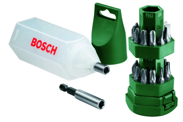 Bosch - 25 Parça Vidalama Seti (Tornavida Fonksiyonlu Kutu) ürün görseli 1