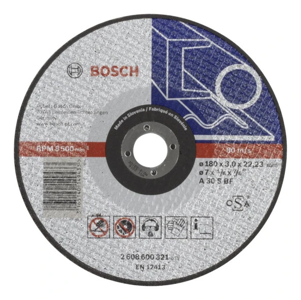 Bosch - 180*3,0 mm Expert Serisi Düz Metal Kesme Diski (Taş) ürün görseli 1