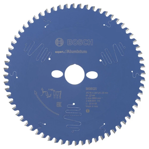 Bosch - Expert Serisi Alüminyum için Daire Testere Bıçağı 216*30 mm 64 Diş ürün görseli 1