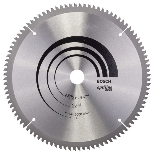 Bosch - Optiline Serisi Ahşap için Daire Testere Bıçağı 305*30 mm 96 Diş ürün görseli 1