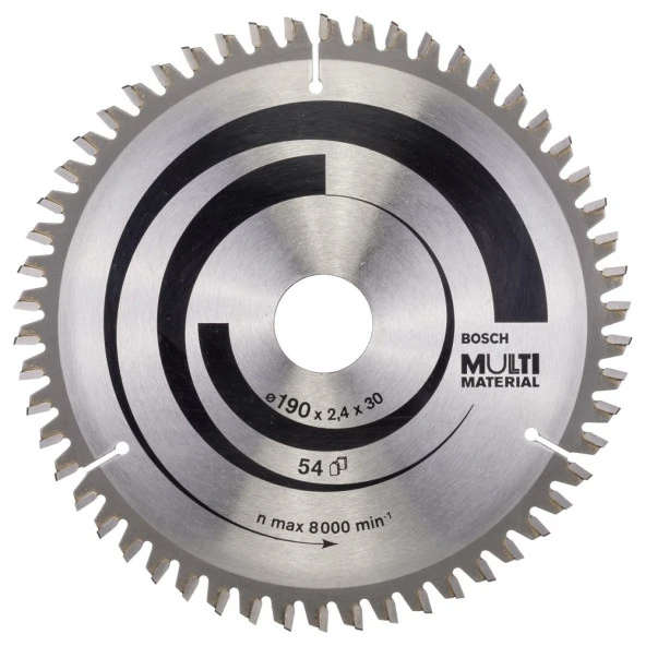 Bosch - Standard for Serisi Çoklu Malzeme için Daire Testere Bıçağı 190*30 mm 54 Diş ürün görseli 1