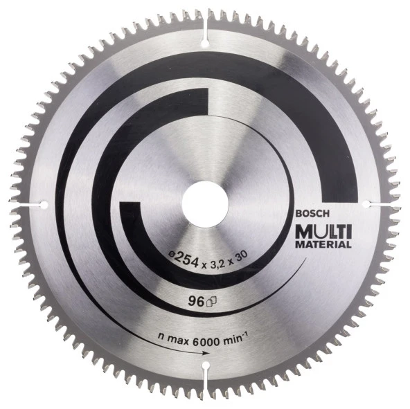 Bosch - Standard for Serisi Çoklu Malzeme için Daire Testere Bıçağı 254*30 mm 96 Diş ürün görseli 1