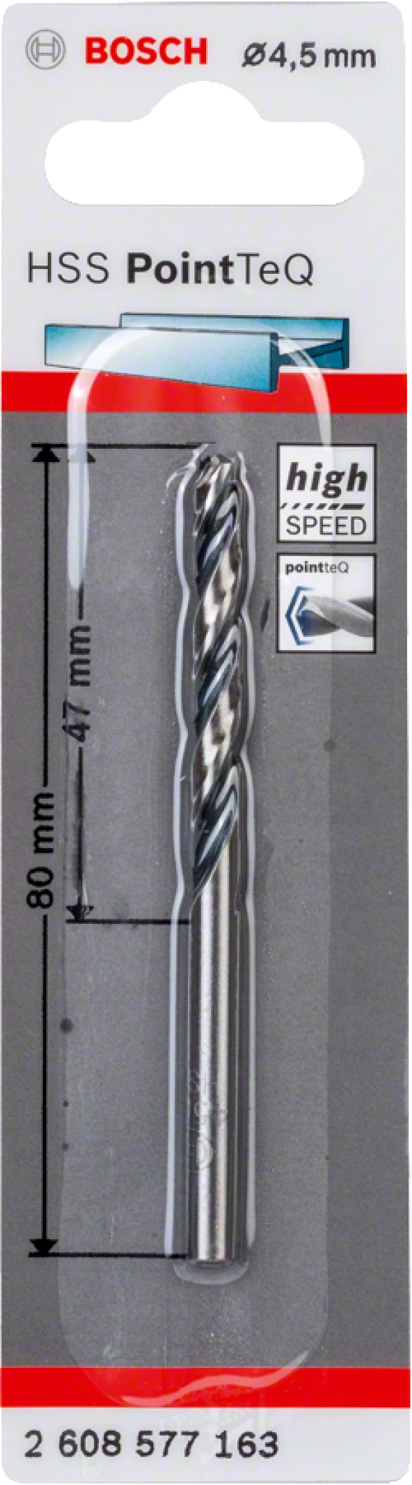 Bosch - HSS-PointeQ Metal Matkap Ucu 4,5 mm - Resim 2