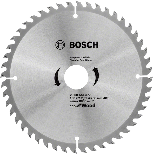 Bosch - Ekonomik Seri 190*30 mm 48 Diş 10'lu  Daire Testere Bıçağı 2608644614 ürün görseli 1