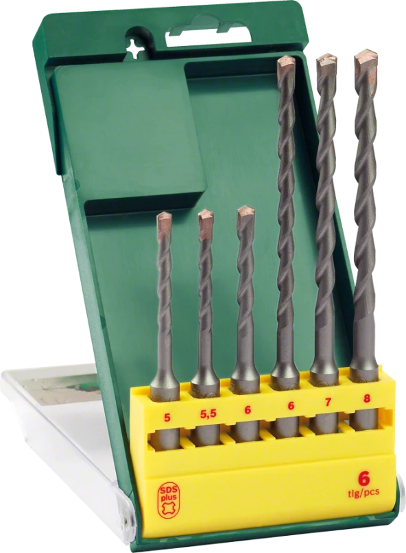 Bosch - SDS-Plus Kırıcı Delici Matkap Ucu Seti 6 Parça (5/5,5/6x110mm 6/7/8x160mm) ürün görseli 1