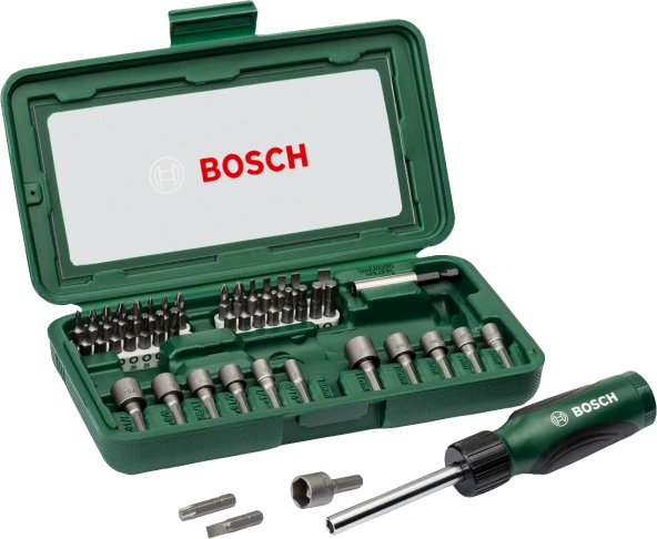 Bosch - 46 Parça Tornavidalı Vidalama ve Lokma Ucu Seti ürün görseli 1