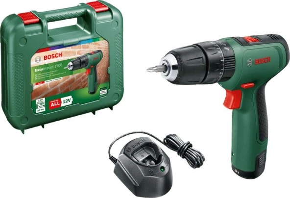 Bosch EasyImpact 1200 Akülü Darbeli Delme Vidalama Makinesi + GAL 1210 CV (Tek Akülü) ürün görseli 1