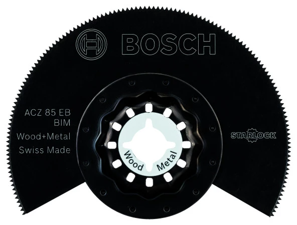 Bosch - Starlock - ACZ 85 EB - BIM Ahşap ve Metal İçin Segman Testere Bıçağı, Bombeli 1'li ürün görseli 1