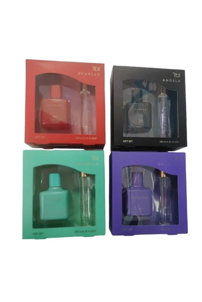 Rebul Kadın Parfüm Setleri 4 Lü Set (ısabel+charlote+scarlet+angelo) ürün görseli 1
