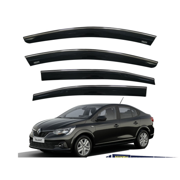 Renault Taliant Kromlu Cam Rüzgarlığı 4'lü Mugen Uyumlu Niken Marka ürün görseli 1