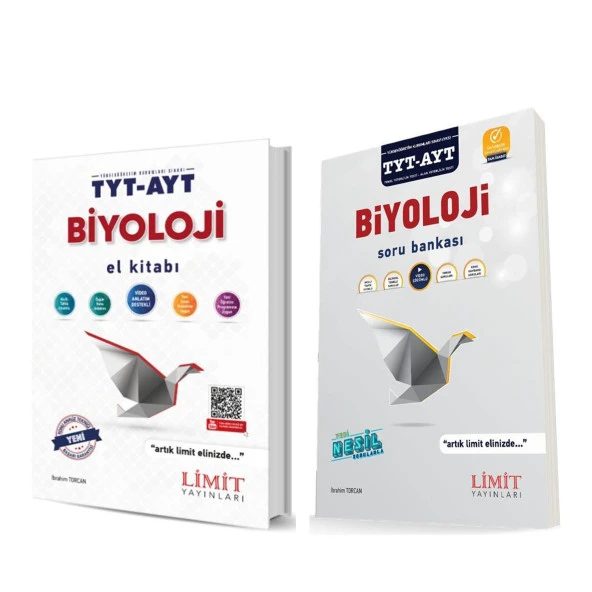 Limit Yayınları TYT AYT Biyoloji Soru Bankası ve Biyoloji El Kitabı 2 Kitap Set ürün görseli 1