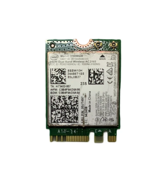 LENOVO İntel 3165NGW THİNKPAD E480, E580, L560, P50,  P50s, P70, T460, T460s, T560, X1 Carbon Gen 4, X1 Tablet Gen 1,  X1 Yoga Gen 1, X260, Yoga 260 Wirelles Card ürün görseli 1