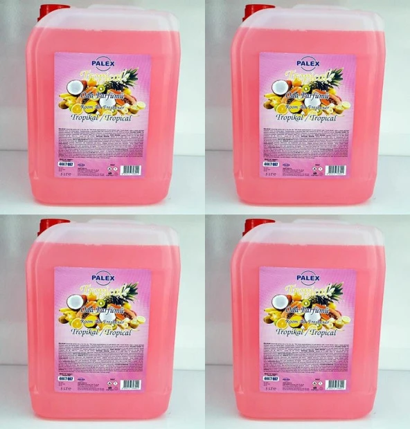 Palex 5 KG Oda Parfümü Çamaşır Parfümü 4x5kg-TROPİKAL MEYVELER ürün görseli 1