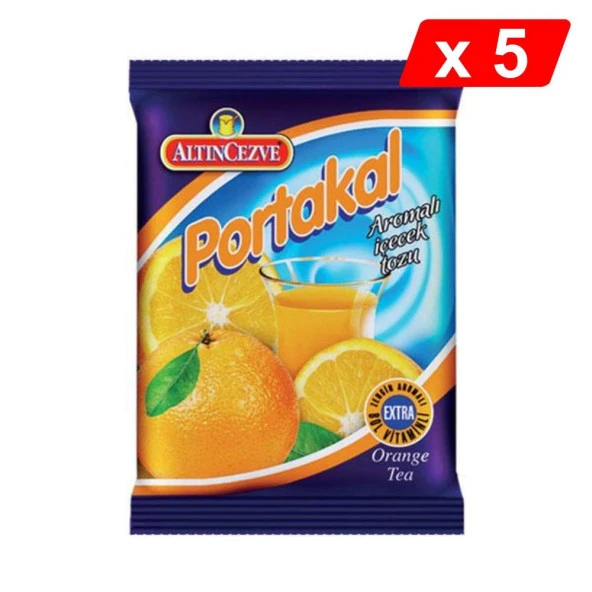 Altıncezve Portakal Aromalı İçecek Tozu 250 Gr - 5Lİ PAKET ürün görseli 1