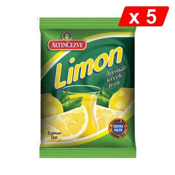 Altıncezve Limon Aromalı İçecek Tozu 250 Gr - 5Lİ PAKET ürün görseli 1