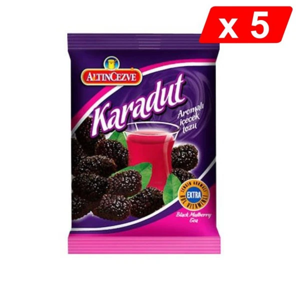 Altıncezve Karadut Aromalı İçecek Tozu 250 Gr - 5Lİ PAKET ürün görseli 1