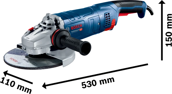 Bosch GWS 24-230 JZ 2400 W Büyük Taşlama Makinesi ürün görseli 1