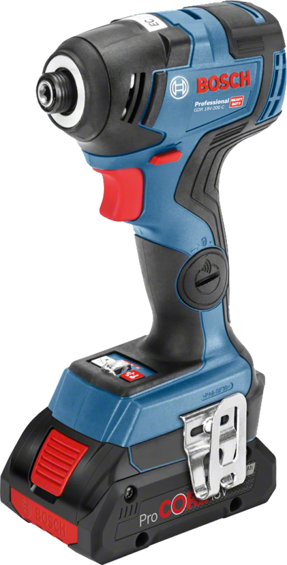 Bosch Professional GDR 18V-200 C Akülü Darbeli Somun Sıkma Makinesi (2 x18 V 4.0 Ah Akü, L-BOXX taşıma çantalı) ürün görseli 1