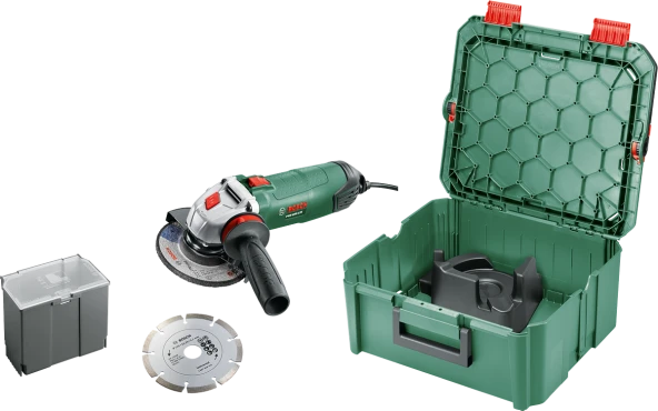 Bosch PWS 850-125 Avuç Taşlama Makinesi 850W, Disk Çapı 125 mm + System Box ürün görseli 1