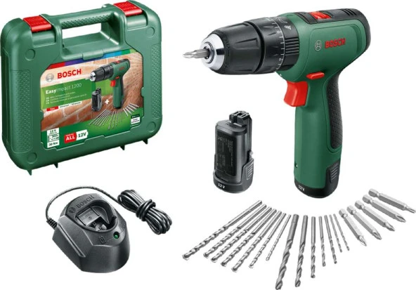 Bosch EasyImpact 1200 12 V 1.5 Ah Çift Akülü Darbeli Matkap ürün görseli 1
