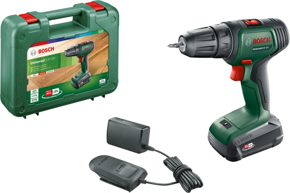 Bosch UniversalDrill 18 V Çift Akülü 1.5 Ah Vidalama Makinesi ürün görseli 1