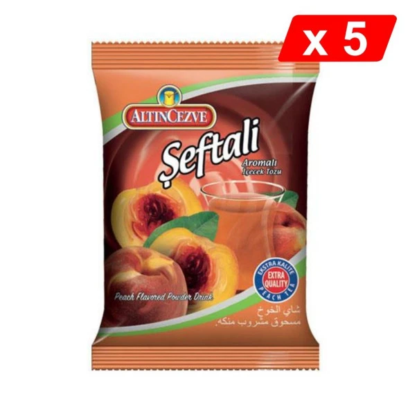 Altıncezve Şeftali Aromalı İçecek Tozu 250 Gr - 5Lİ PAKET ürün görseli 1