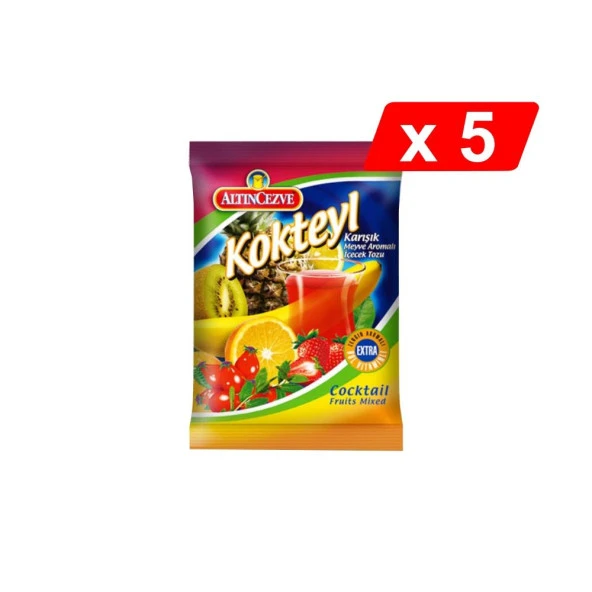 Altın Cezve Kokteyl Aromalı Toz Içecek 250 gr 5 Adet ürün görseli 1