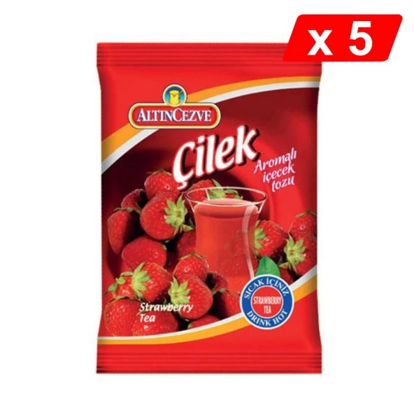 Altıncezve Çilek Aromalı İçecek Tozu 250 Gr - 5Lİ PAKET ürün görseli 1
