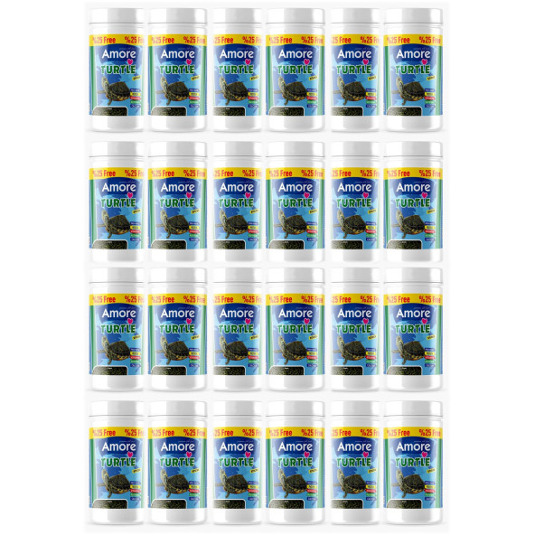 Amore Turtle Sticks Food 24x125ml Su Kaplumbağası Yüzen Yemi STT 09-2025 ürün görseli 1