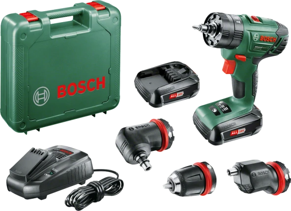 Bosch AdvancedImpact 18 Çift Akülü Darbeli Delme Vidalama Makinesi (2 x 1,5 Ah) + 3 Adaptör ürün görseli 1