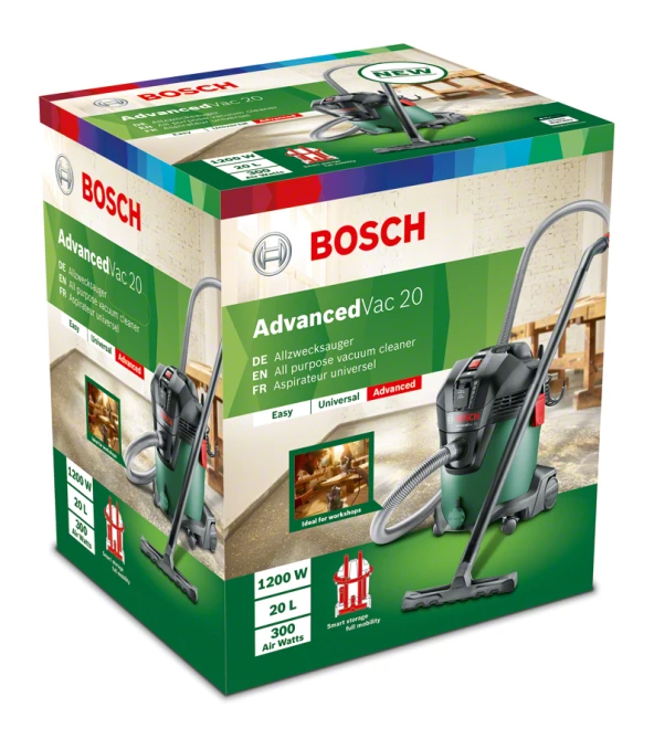 Bosch AdvancedVac 20 1200 W Islak Kuru Süpürge - Resim 5