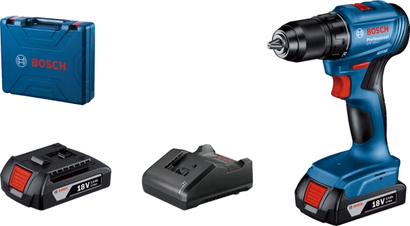Bosch GSR 185-Li Çift Akülü 2 Ah Vidalama Makinesi ürün görseli 1