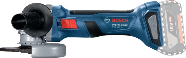 Bosch Professional GWS 180-LI (Solo) 125 mm Akülü Taşlama Makinesi ürün görseli 1