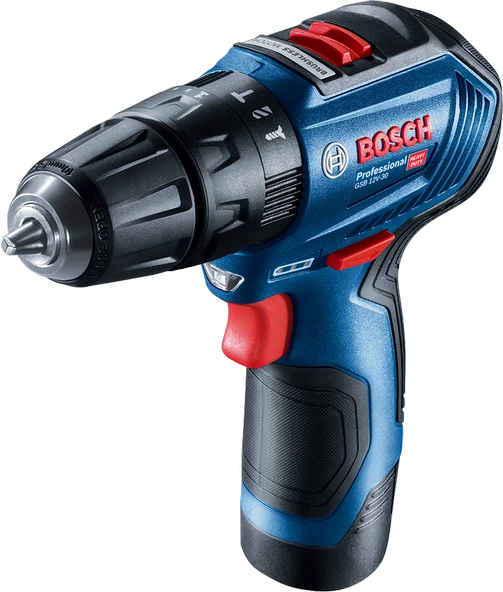 Bosch GSB 12V-30 Çift Akülü 2 Ah Darbeli Vidalama Makinesi ürün görseli 1