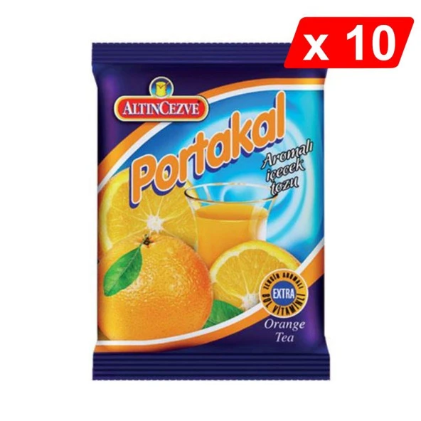 Altıncezve Portakal Aromalı İçecek Tozu 250 Gr - 10LU PAKET ürün görseli 1