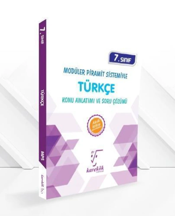 7.Sınıf Türkçe MPS Konu Anlatımı ve Soru Çözümü Karekök Yayınları ürün görseli 1