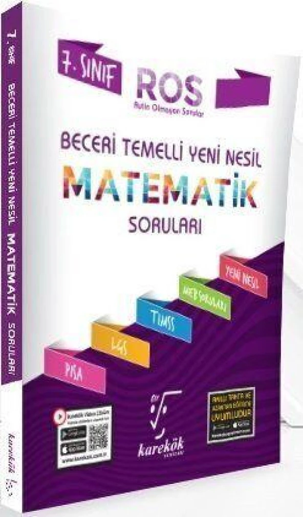 7. Sınıf Matematik ROS Serisi Soru Bankası Karekök Yayınları ürün görseli 1