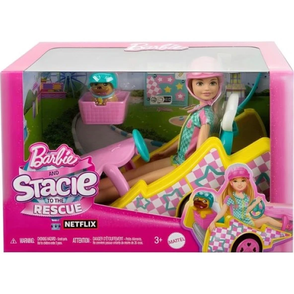 Barbie Stacie Go Kart Yapıyor Oyun Seti HRM08 ürün görseli 1