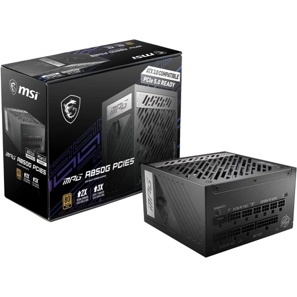 MSI 850W 80+ GOLD MAG A850GL PCIE 5.0 TAM MODÜLER POWER SUPPLY ürün görseli 1