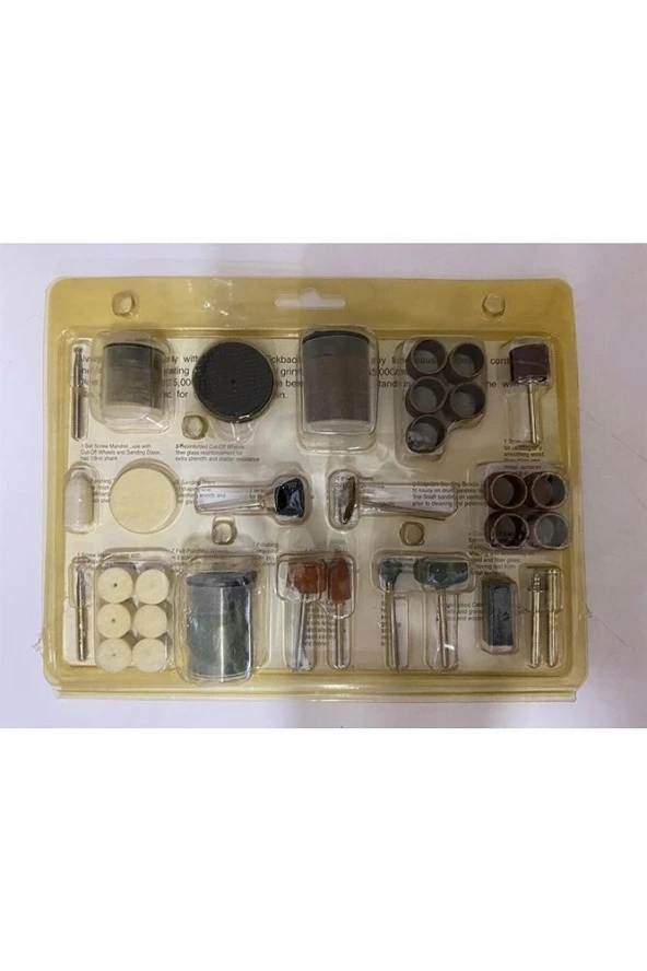 105 Parça Taşlama Zımpara Dremel Proxoxon Gravür Oyma Aksesuar Set 3mm ürün görseli 1