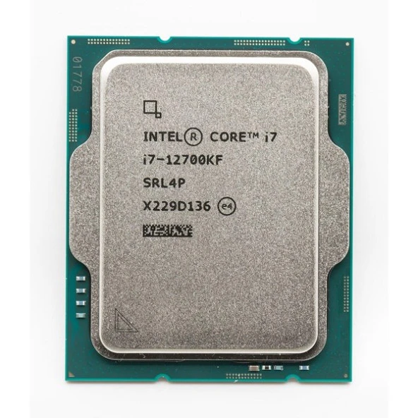 INTEL CORE i7 12700KF 20MB 8çekirdekli VGA YOK 1700p 125w Kutusuz+Fansız ürün görseli 1